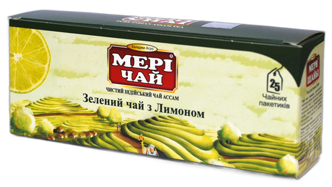 Мері Чай зелений з Лимоном 25 пак*2 г 3-9 фото