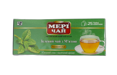 Мері Чай зелений з М'ятою 25 пак * 2 г 4-0 фото