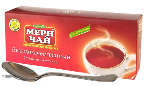 Мері Чай чорний індійський 25 пак * 2 г (з ЛОЖКОЮ) 2-0 фото